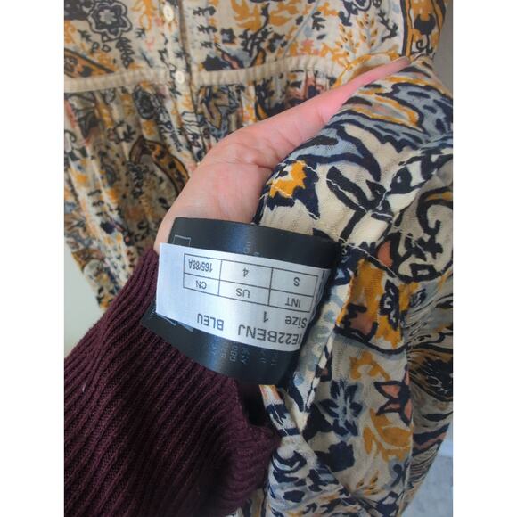 Ba&Sh Benja Paisley Print Maxi Dress Small - Picture 5 of 6